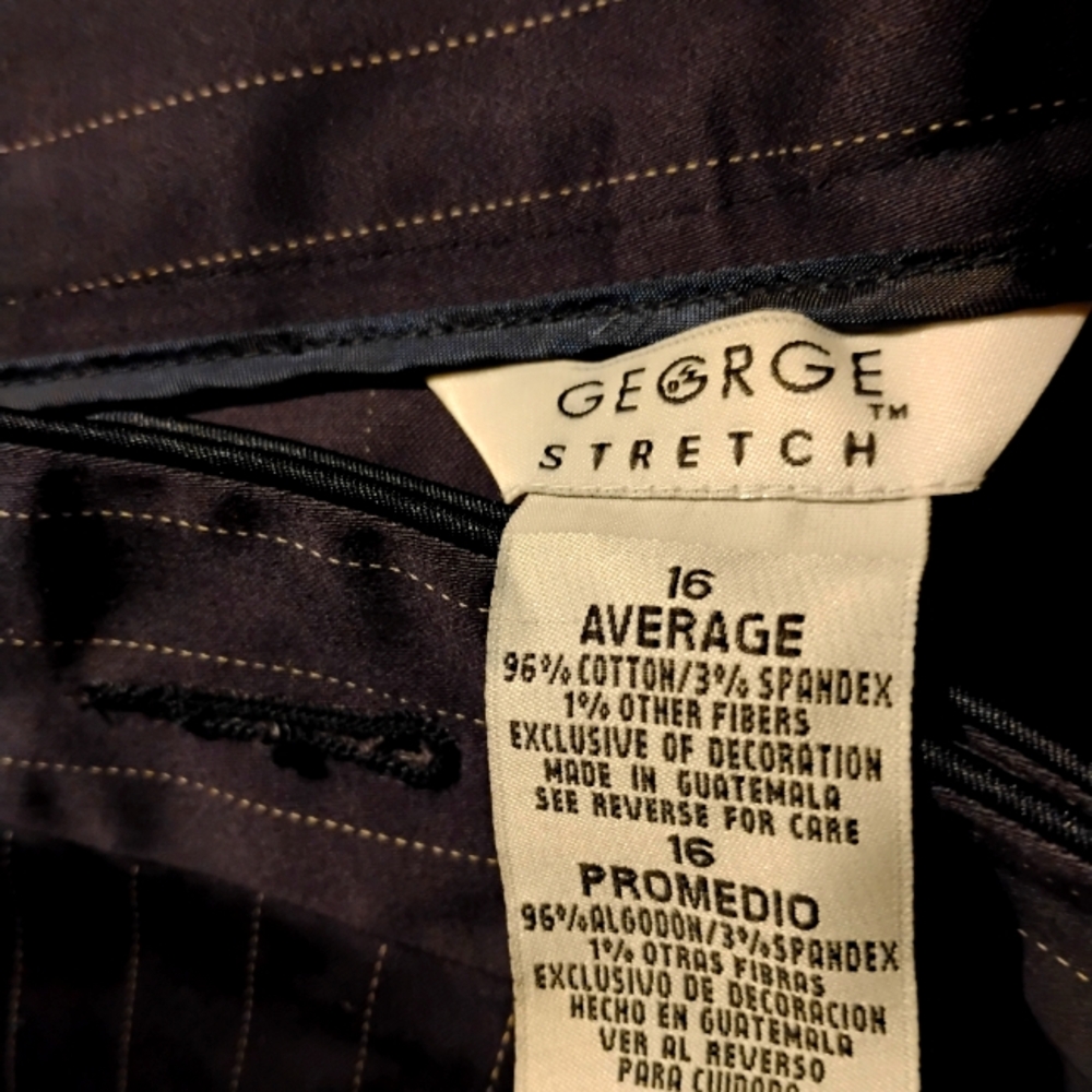 George stretch 16 woman pen stripped pants